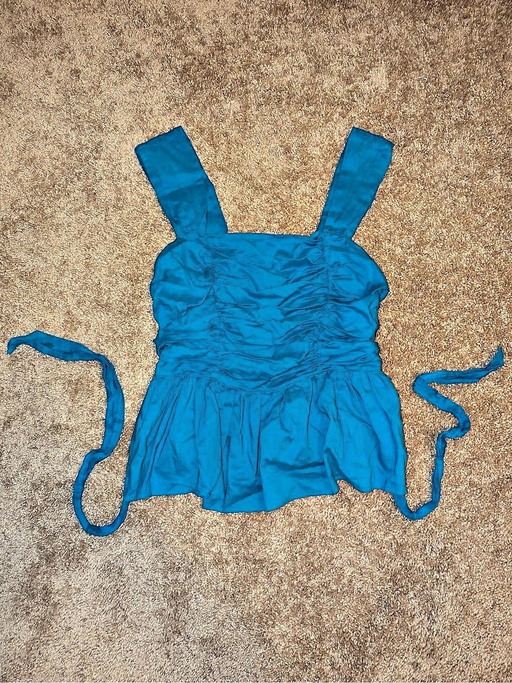 ☘️ Express Ruched Blue Camisole Size Medium